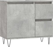 vidaXL Dulap de baie, gri beton, 65x33x60 cm, lemn prelucrat