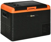 Outsunny Răcitor electric portabil 40L, frigider congelator cu mânere, 58,7L x 36,5l x 43,8Î cm portocaliu și negru | Aosom Romania