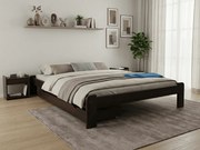 Pat ADA 180x200 cm, nuc Saltele: Fara saltea, Somiera pat: Cu lamele drepte