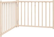 vidaXL Poartă pentru câini pliabilă, 2 panouri, 160 cm, lemn de brad
