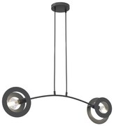 Lustră pe cablu EUFORIA 2xE27/15W/230V negru