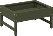 vidaXL Hrănitor pentru păsări Verde măsliniu 80 x 28 x 13.5 cm
