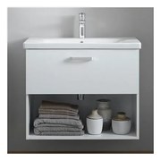 Set dulap suspendat si lavoar KolpaSan Evelin mdf alb 65 cm