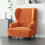 Huse cu două elastice GRAFITI NOU cărămizie fotoliu clasic (l. 60 - 110 cm)