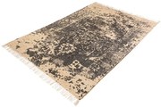 Covor vintage HERITAGE 230x160 cm din iuta cu aspect uzat, bej gri