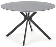 Masă de sufragerie Aretha (Alb + Negru lucios). Promo -6%. 1048604