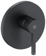 Baterie dus incastrata Kludi Nova Fonte Puristic negru mat fara corp ingropat