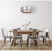 Lustră pe cablu Duolla KOBO 1xE27/15W/230V d. 45 cm argintiu/auriu