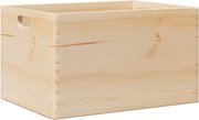 vidaXL Cutie din lemn cu mânere 40x30x23 cm din lemn masiv de pin