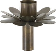 Suport pentru lumanare, din metal, H7cm, Flower