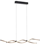 Lampă suspendată de design aurie cu LED reglabil - Zina