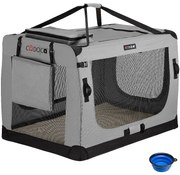 Deuba Geanta portabila pentru caini XXL 90x61x65cm - gri