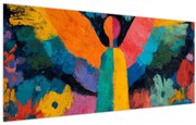 Tablou - Înger abstract cu flori (120x50 cm)