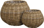 Coș Melaka, natural, set de 2 - House Nordic