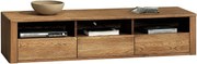 Comodă lemn masiv Hugo TV Stejar Închis, 178.1 × 50 × 39.8 cm