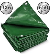 JAGO Prelata 650 g/m², ochiuri de aluminiu, verde, 3 x 6 m