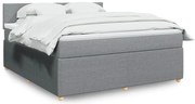 vidaXL Pat continental, gri deschis, 180x200 cm, material textil