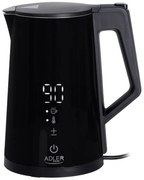 Cana electrica Adler AD 1345, Digitala, 40-100C, 2200W, 1.7L, STRIX, Negru