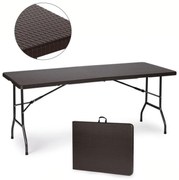 Masă pliabilă catering 180cm Brown Rattan