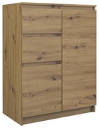 Shannan 2D2S, dulap cu sertare, culoare stejar