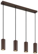 Lustra suspendata stil minimalist JAMES 4L bronz