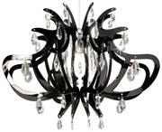 Lustra cu cristale Scholer design unicat realizata manual Lillibet M negru