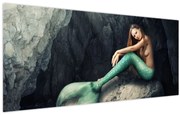 Tablou - Sirena pe stâncă (120x50 cm)