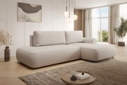 Colțar extensibil Lotulis L II dreapta - țesătură hidrofobă crem Blur 01