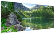 Tablou cu lac în munții Tatra (120x50 cm)