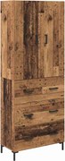 vidaXL Bufet Pe perete Lemn Vechi 69,5 x 34 x 180 cm Lemn compozit