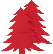 Orion Pungă pentru tacâmuri Stromek roșie, 18 x 18cm, set de 2 bucăți