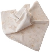 Fată de masă de Crăciun impermeabilă Mix de fulgi,140 x 140 cm