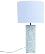 Veioza, Lampa de Masa, Terrazzo, Textil, Antiga
