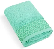 Prosop Bellatex frotir broderie, turcoaz, 50 x 100 cm