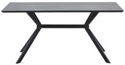 Masă dining WOOOD Bruno, 160 x 90 cm, negru