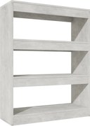 vidaXL Bibliotecă/Separator cameră gri beton 80x30x103cm lemn compozit