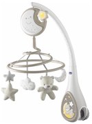Carusel pentru pătuț cu sunete Chicco 3 în 1 NEXT2DREAMS 3xAA gri