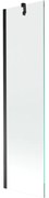Mexen Next perete de cadă cu un singur panou 50 x 150 cm, transparent, negru - 895-050-000-00-00-70