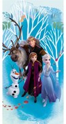 Prosop pentru copii albastru din bumbac 70x140 cm Frozen "Blue" – Jerry Fabrics