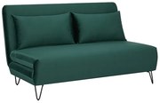 Canapea extensibila Zenia Velvet Verde – l90 x L141 x h81 cm