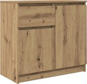 vidaXL Bufetă cu sertar Artisan Stejar 71x35x65 cm lemn prelucrat