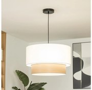 Brilagi - Lustră LED suspendată pe cablu CERIA 1xE27/40W/230V, Ø 50 cm, alb/bej