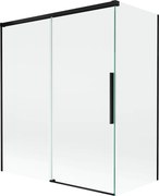 Mexen Rox cabină de duș, cu 2 uși glisante, 140 + 70 x 150 cm, transparentă, neagră - 8C9-140-070-70-00