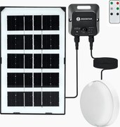 Aigostar - Plafonieră solară LED cu senzor, 3,7 V, 3000 mAh, IP65 + telecomandă