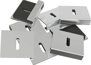 vidaXL Suport pentru oglindă 2 pcs Nichel 35 x 30 x 8,3 mm Oțel