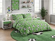 Lenjerie de pat policoton FOOTBALL TIME POLY verde Dimensiune lenjerie de pat: 70 x 90 cm | 140 x 200 cm