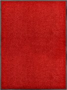 vidaXL Covoraș de ușă lavabil, roșu, 90 x 120 cm