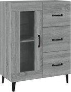vidaXL Dulap, gri sonoma, 69,5x34x90 cm, lemn compozit