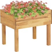 vidaXL Jardinieră înaltă, 50 x 40 x 45 cm, lemn masiv de acacia