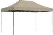 vidaXL Cort de petrecere pliabil Pop-Up, taupe, 410x279x315 cm